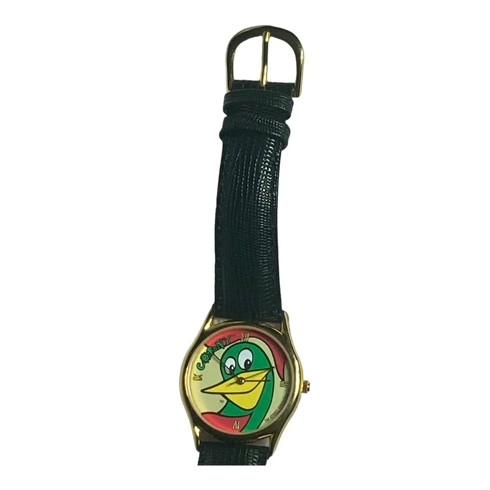 Vintage Corny Kellogg's Corn Flakes Cereal Advertisement Rooster Leather Band
